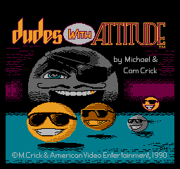 Dudes with Attitude (Homebrew) — Title screen